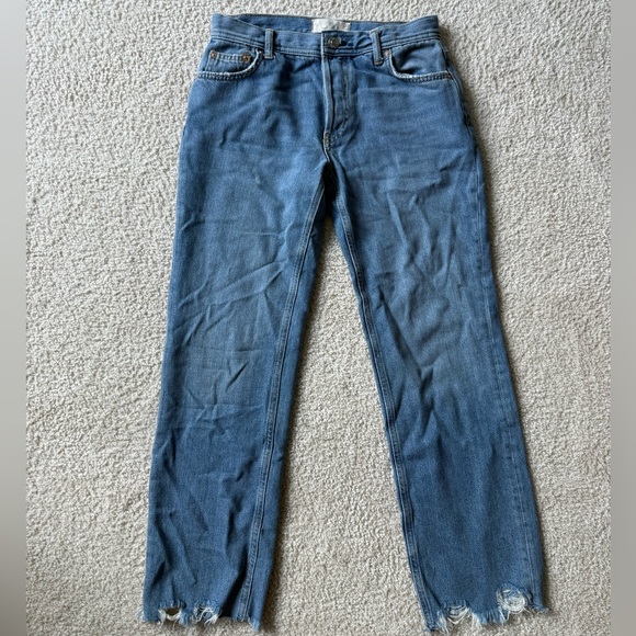 We The Free Blue Straight Leg Pants - Picture 1 of 5